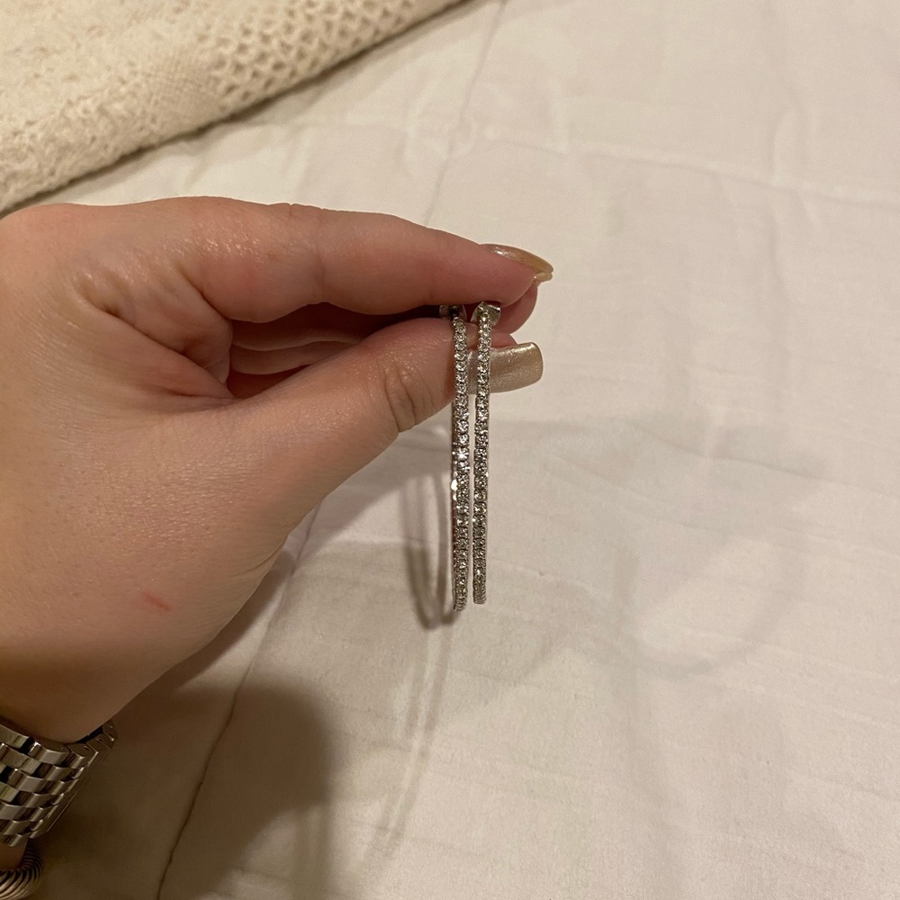 2.25 inch CZ hoops